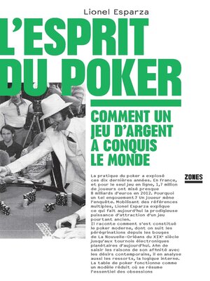 cover image of L'esprit du poker